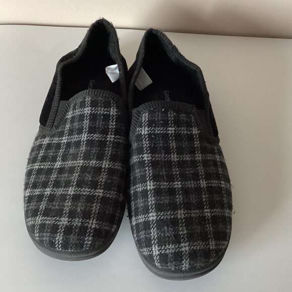 George Men's Slip-on Slippers Size 9 Warm Comfy Loafers House Shoes - Picture 2 of 10